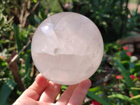 Polished XL Pearl Girasol Quartz Sphere x 1 From Ambatondrazaka, Madagascar