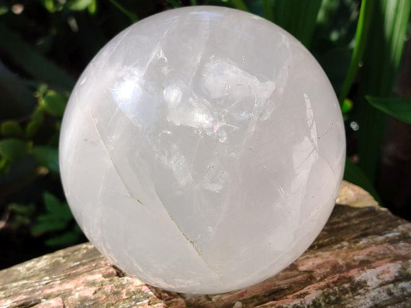 Polished XL Pearl Girasol Quartz Sphere x 1 From Ambatondrazaka, Madagascar