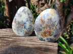 Polished Dendritic Opal Standing Free Forms x 4 From Moralambo, Madagascar