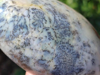 Polished Dendritic Opal Standing Free Forms x 4 From Moralambo, Madagascar