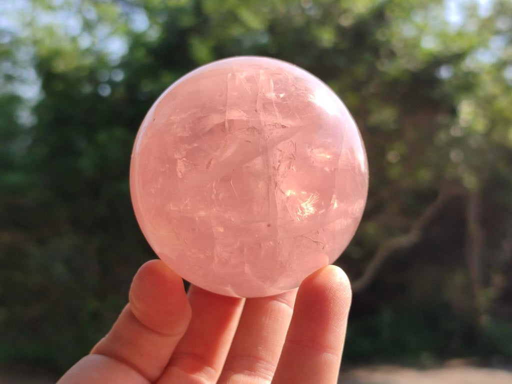 Polished Star Rose Quartz Spheres x 3 From Madagascar