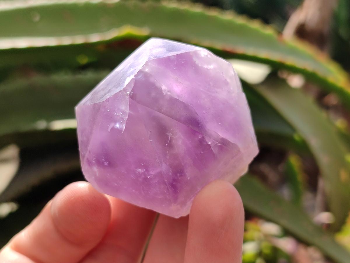 Polished Jacaranda Amethyst Quartz Crystal Points x 12 From Mumbwa, Zambia