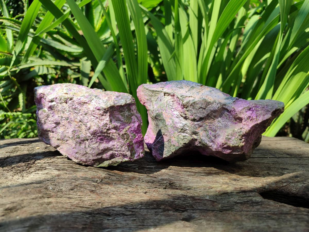 Natural Stichtite Cobbed Specimens x 3 From Barberton, South Africa