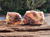 Natural Purple Cubic Fluorite On White Matrix Specimens x 12 From Khorixas, Namibia