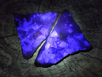 Natural Purple Cubic Fluorite On White Matrix Specimens x 12 From Khorixas, Namibia