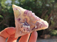 Natural Purple Cubic Fluorite On White Matrix Specimens x 12 From Khorixas, Namibia
