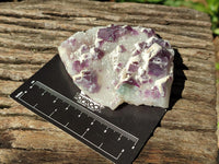 Natural Purple Cubic Fluorite On White Matrix Specimens x 12 From Khorixas, Namibia