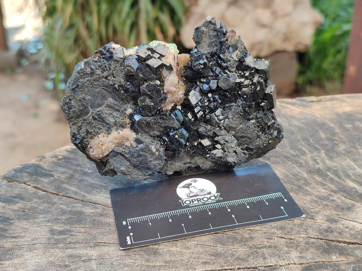 Natural Schorl Black Tourmaline with Associated Minerals x 6 From Erongo, Namibia