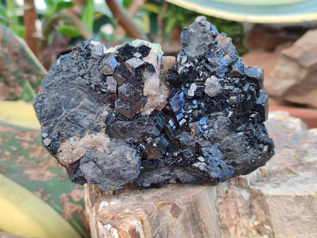 Natural Schorl Black Tourmaline with Associated Minerals x 6 From Erongo, Namibia