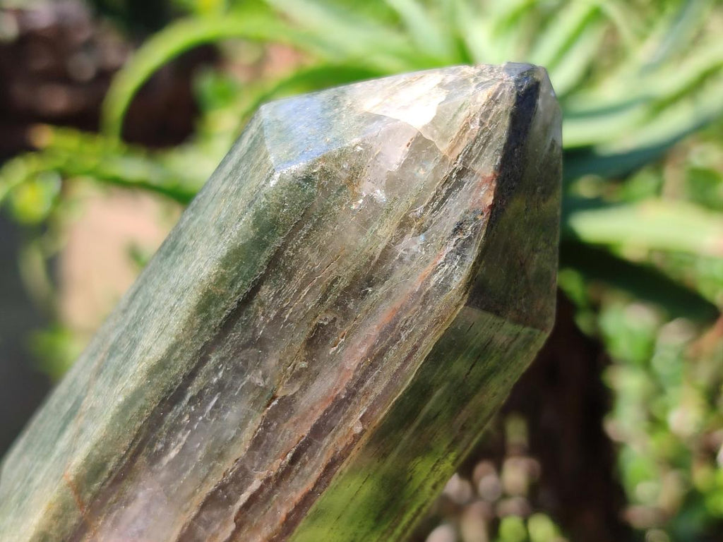 Polished Fuchsite Quartz Points x 3 From Andakatany, Madagascar