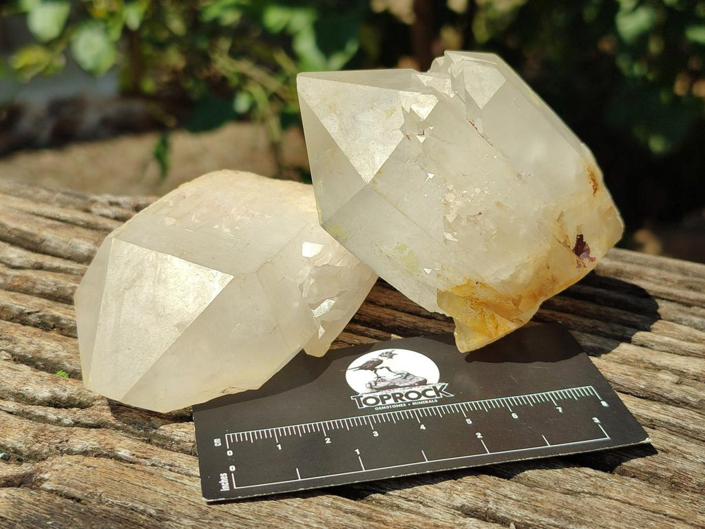 Natural Quartz Crystal Clusters x 6 From Madagascar