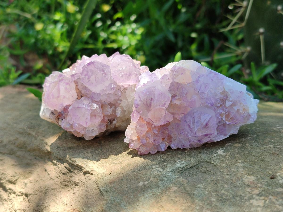 Natural Sunburst Amethyst Spirit Clusters x 6 From Boekenhouthoek, South Africa
