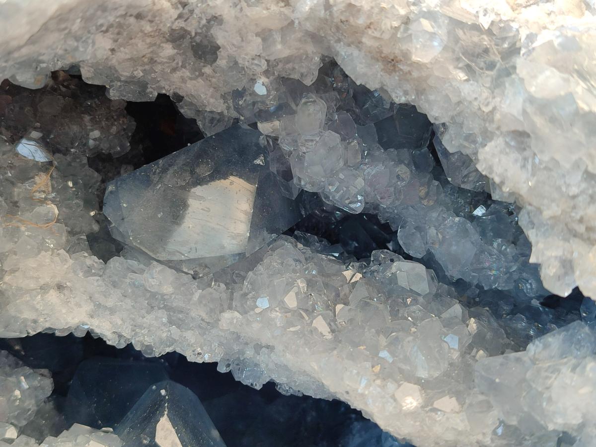 Natural XXL Blue Celestite Geode Specimen x 1 From Sakoany, Madagascar