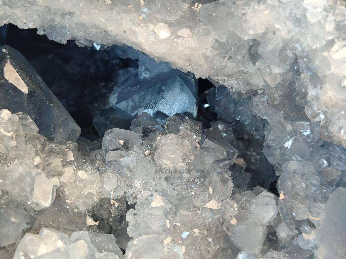 Natural XXL Blue Celestite Geode Specimen x 1 From Sakoany, Madagascar