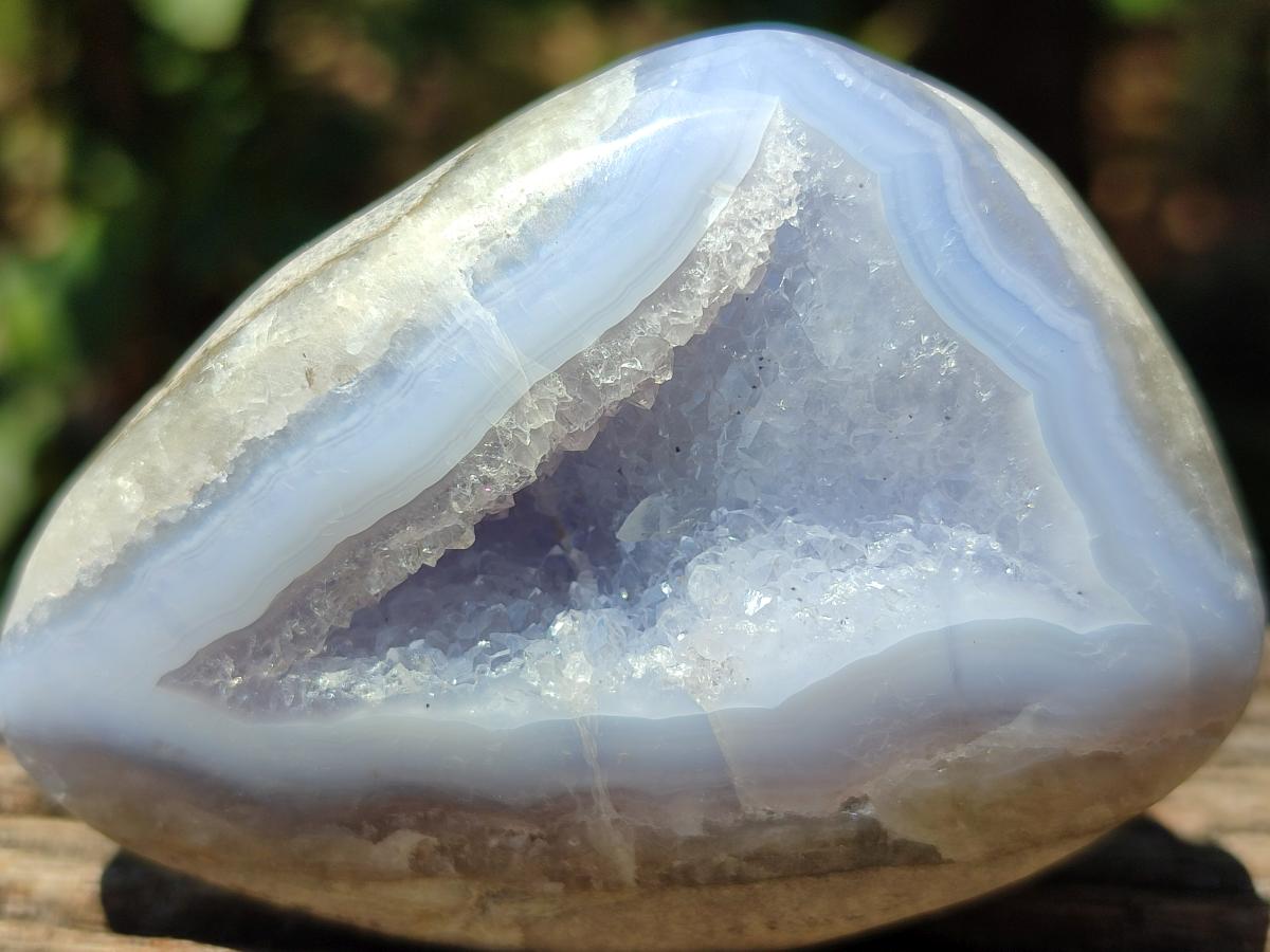 Polished Blue Lace Agate Free Forms x 9 From Nsanje, Malawi