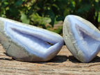 Polished Blue Lace Agate Free Forms x 9 From Nsanje, Malawi