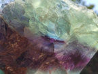 Polished On One Side Watermelon Fluorite Slice x 1 From Uis, Namibia