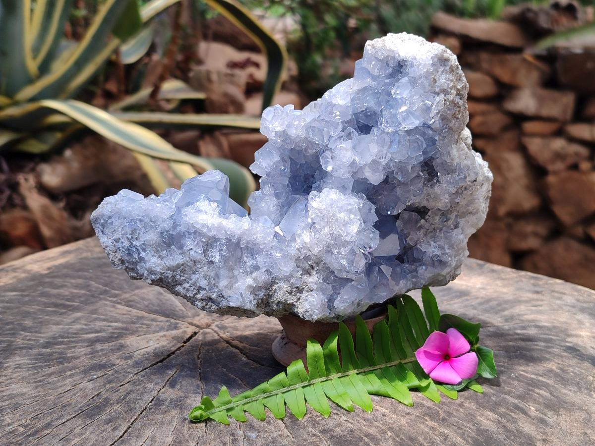 Natural Blue Celestite Geode Specimen x 1 From Sakoany, Madagascar