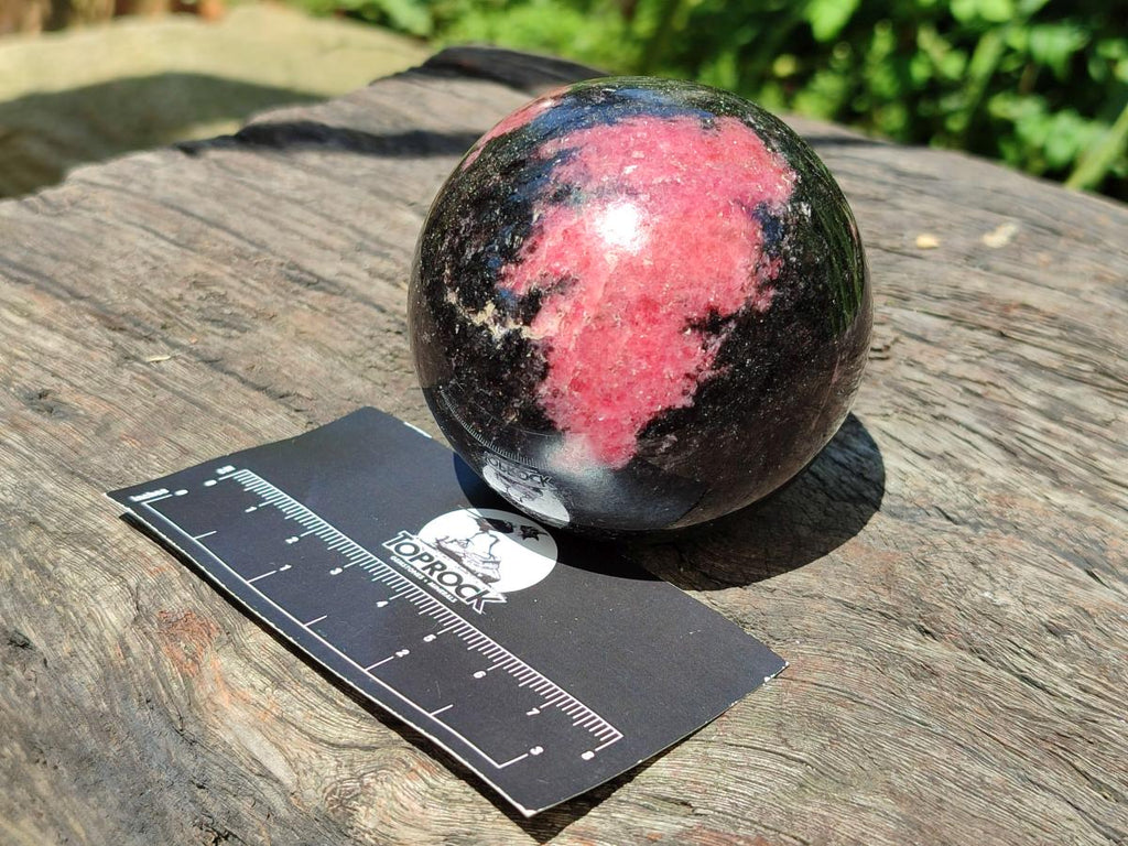 Polished Rhodonite Spheres x 4 From Ambindavato, Madagascar