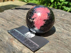 Polished Rhodonite Spheres x 4 From Ambindavato, Madagascar