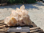 Natural Smokey Phantom Quartz Clusters x 2 From Luena, Congo