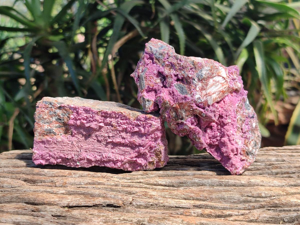 Natural Salrose Cobaltion Dolomite Specimens x 4 From Kakanda, Congo