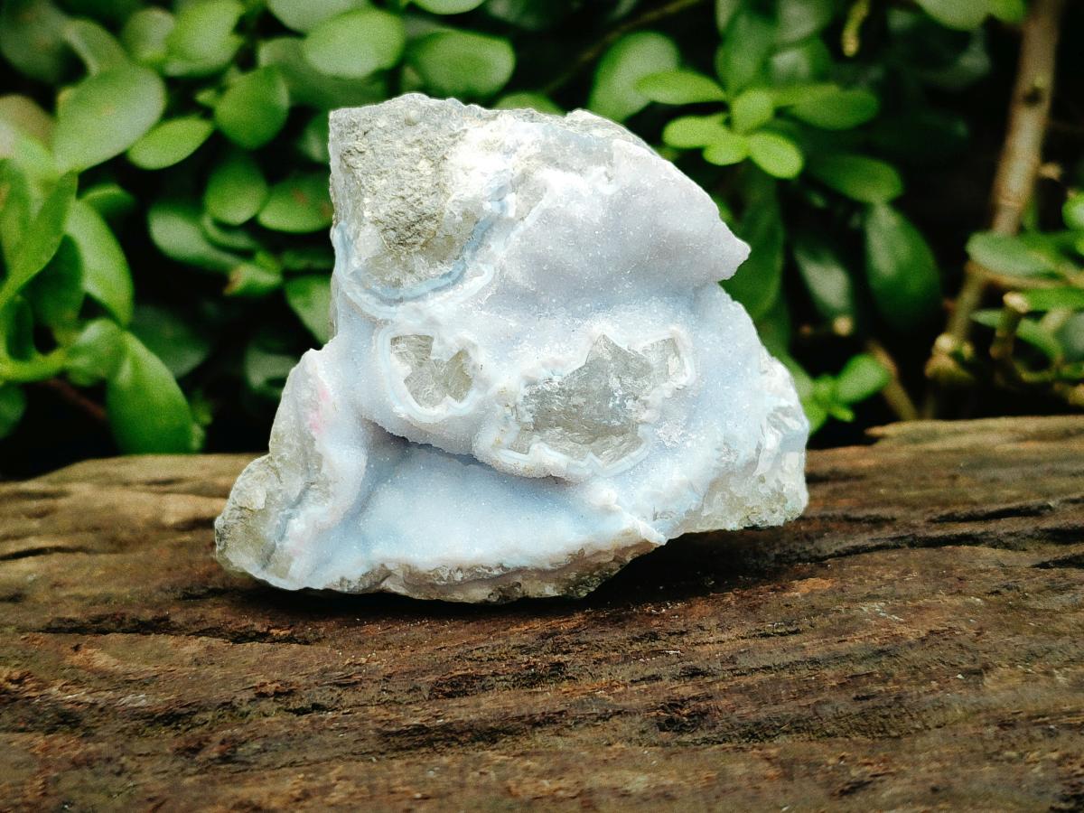 Natural Blue Lace Agate Geode Specimens x 12 From Nsanje, Malawi