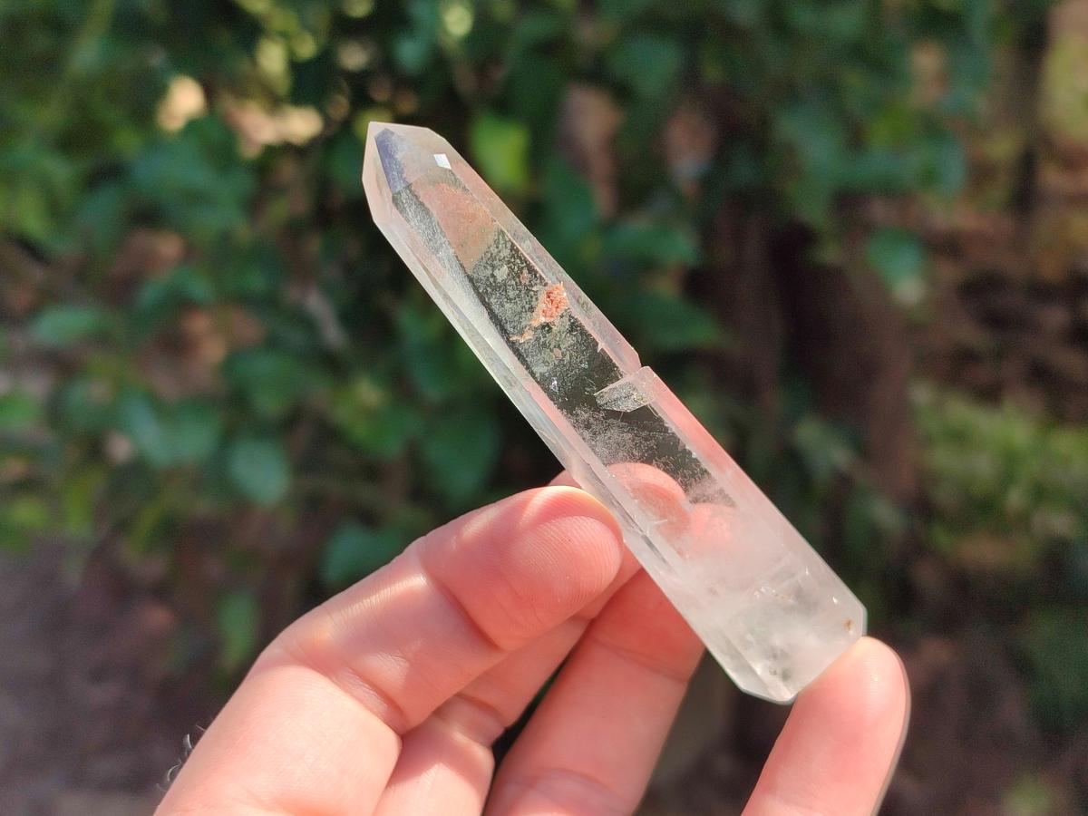 Polished Clear Quartz Crystals With Inclusions x 7 From Madagascar