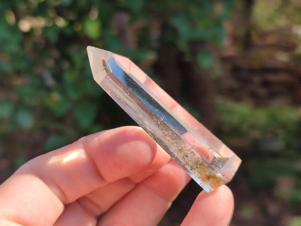 Polished Clear Quartz Crystals With Inclusions x 7 From Madagascar