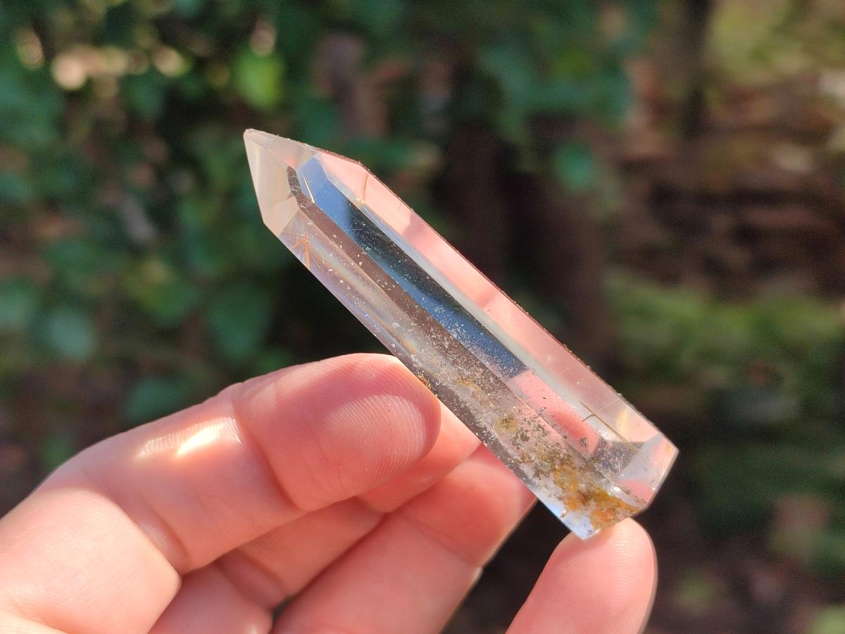 Polished Clear Quartz Crystals With Inclusions x 7 From Madagascar