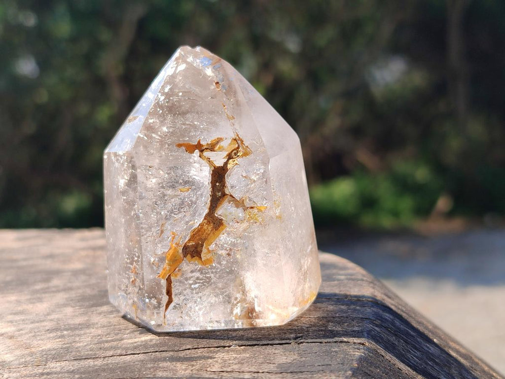 Polished Clear Quartz Crystals With Inclusions x 7 From Madagascar