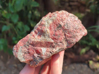 Natural Rhodonite Cobbed Specimens x 2 From Rhusinga, Zimbabwe