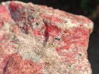 Natural Rhodonite Cobbed Specimens x 2 From Rhusinga, Zimbabwe