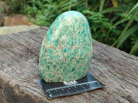 Polished Amazonite Standing Free Forms x 3 From Madagascar