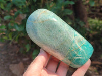 Polished Amazonite Standing Free Forms x 3 From Madagascar