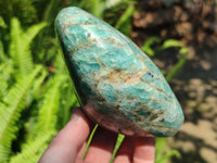 Polished Amazonite Standing Free Forms x 3 From Madagascar