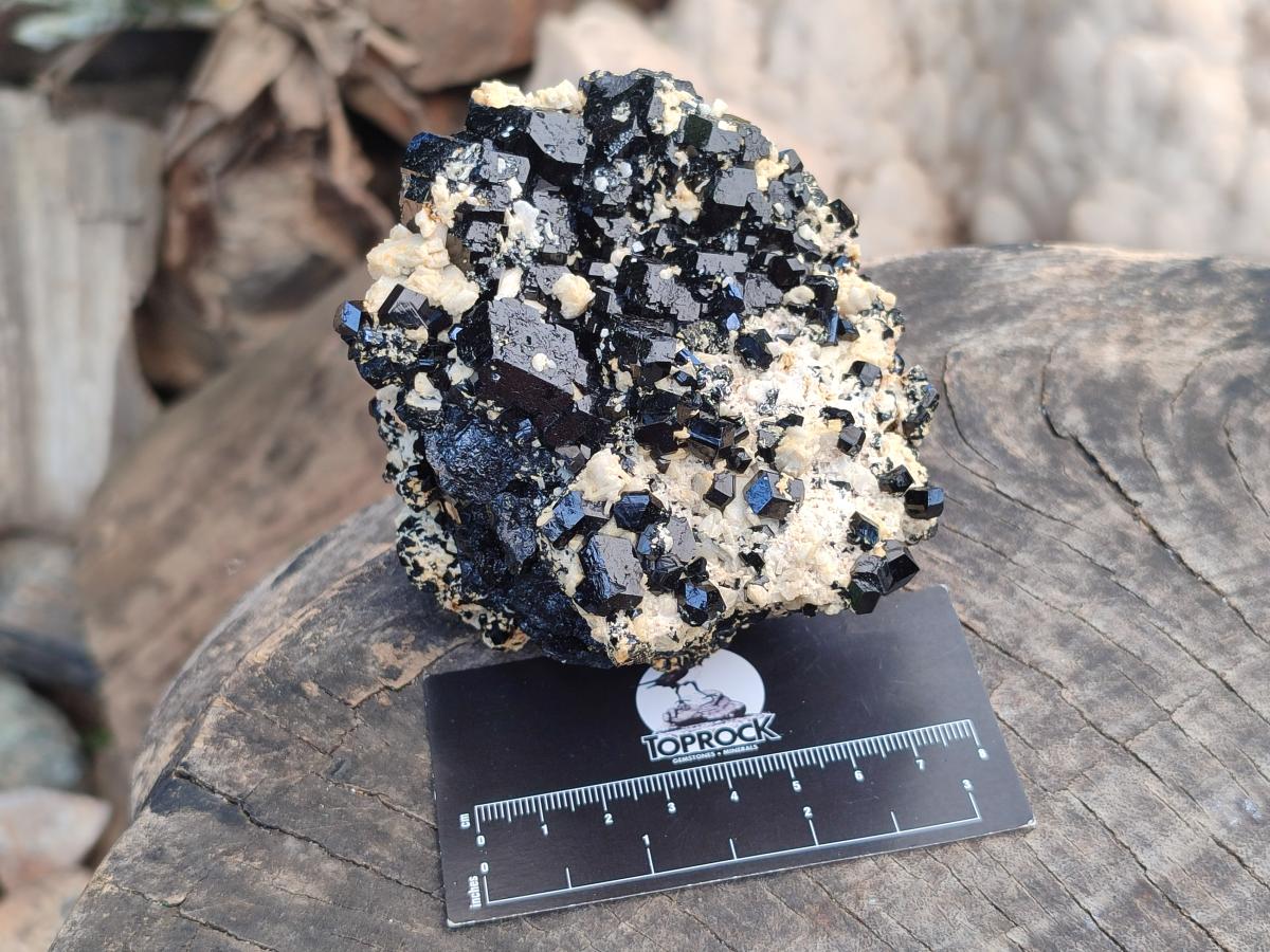 Natural Schorl Black Tourmaline Specimens x 2 From Erongo, Namibia