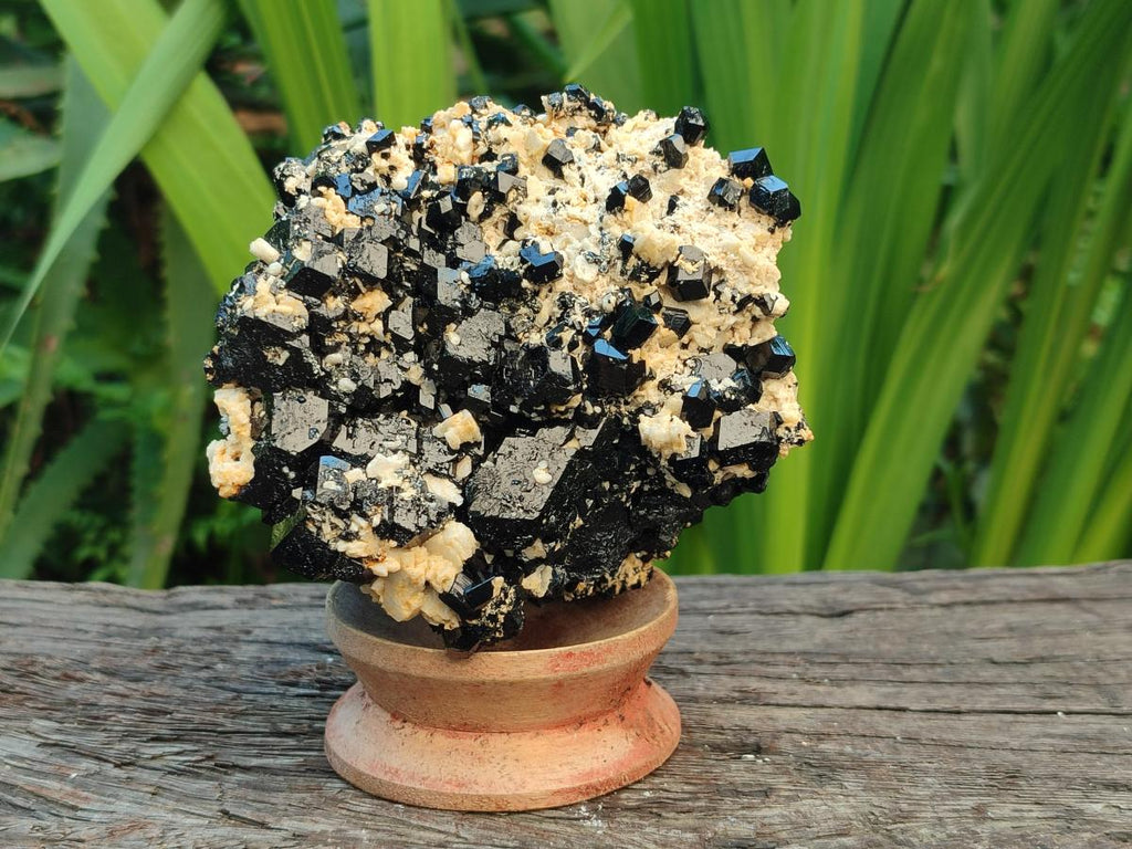 Natural Schorl Black Tourmaline Specimens x 2 From Erongo, Namibia