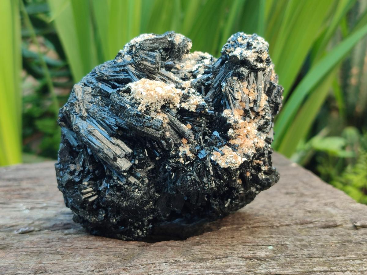 Natural Schorl Black Tourmaline Specimens x 2 From Erongo, Namibia