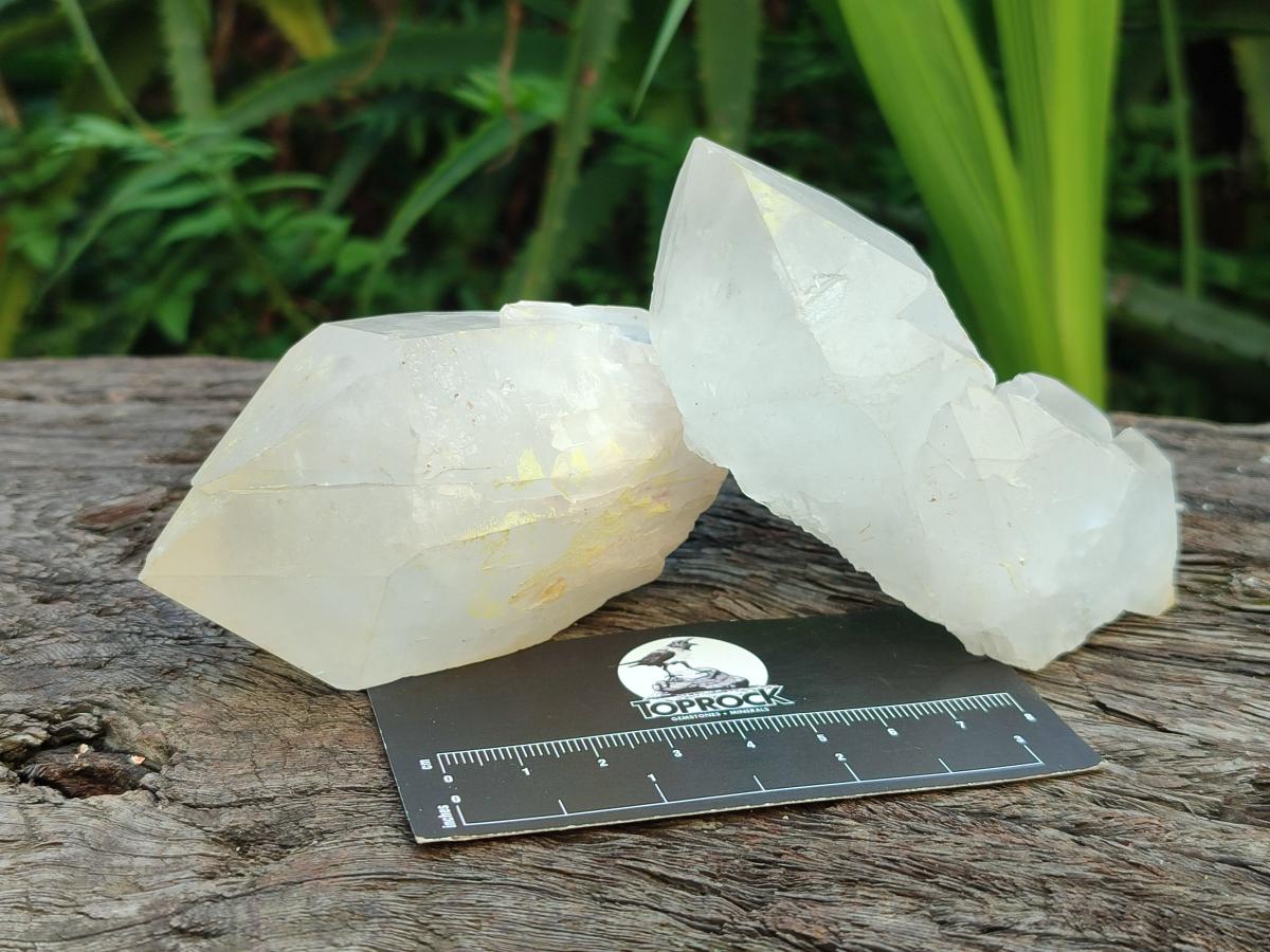 Natural Castle Quartz Crystals x 12 From Madagascar