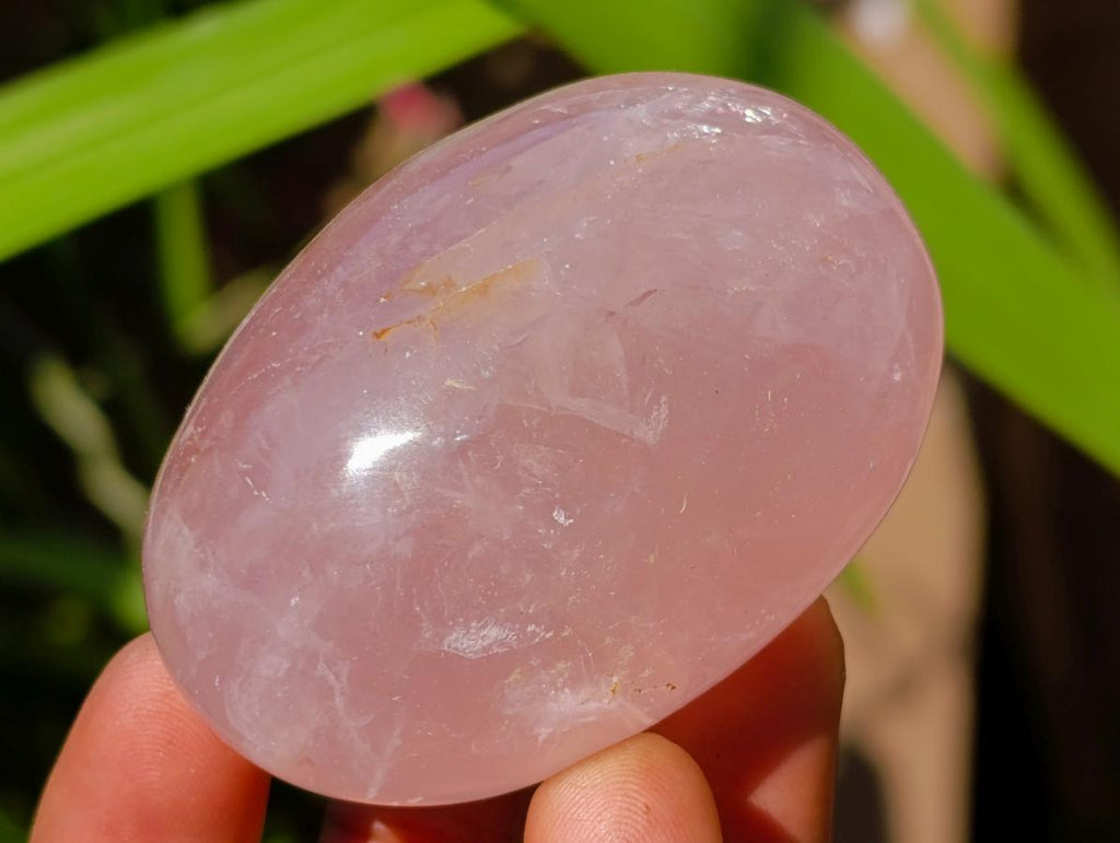 Polished Rose Quartz Palm Stones x 12 From Madagascar