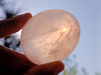 Polished Rose Quartz Palm Stones x 12 From Madagascar