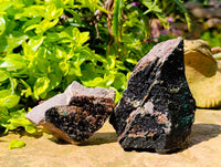Natural Libethenite Crystals On Dolomite Matrix Specimens x 2 From Shituru, Congo