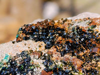 Natural Libethenite Crystals On Dolomite Matrix Specimens x 2 From Shituru, Congo