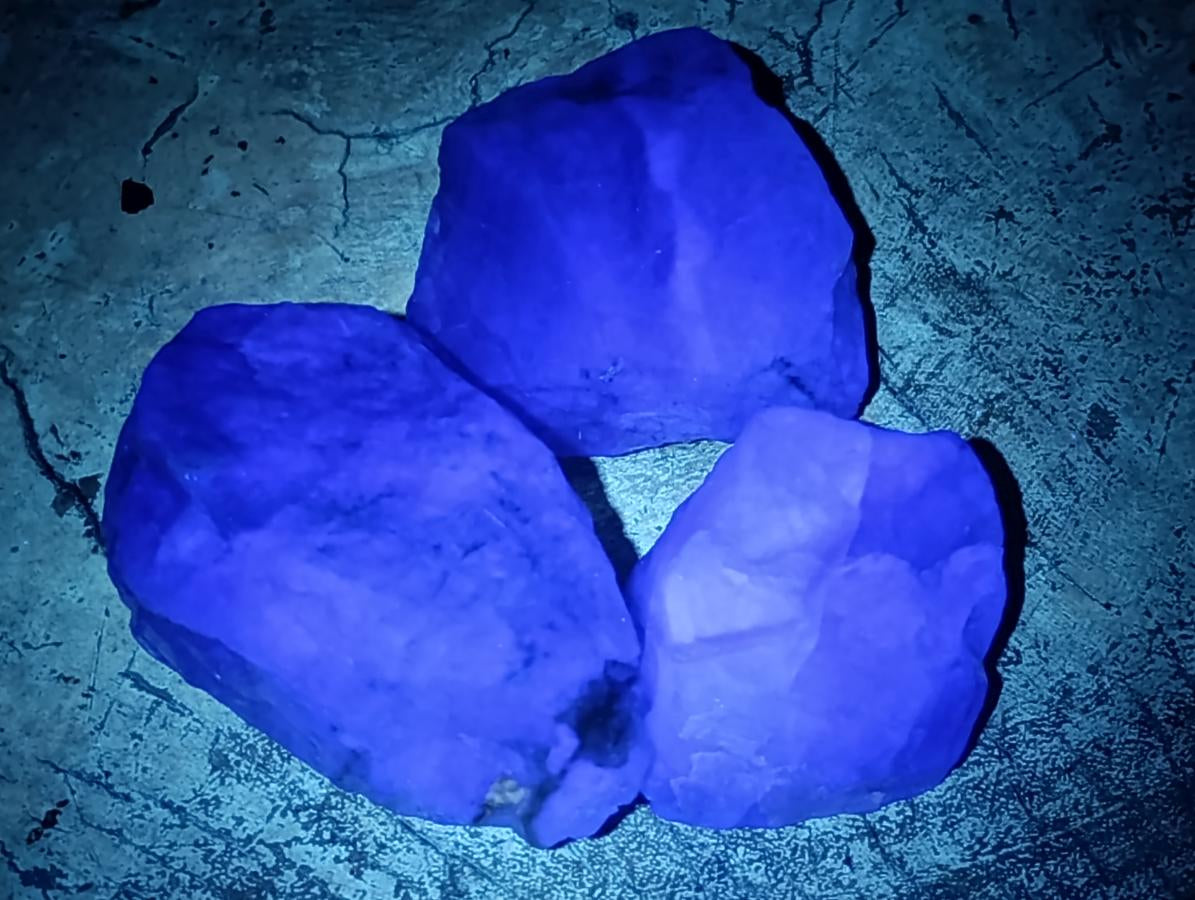 Natural Watermelon Fluorite Cobbed Specimens x 24 From Uis, Namibia