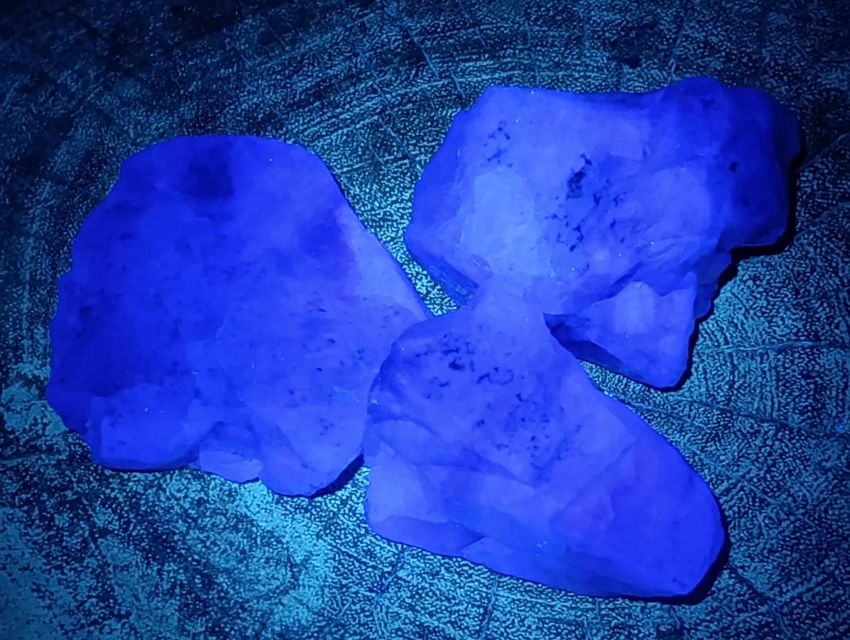 Natural Watermelon Fluorite Cobbed Specimens x 24 From Uis, Namibia