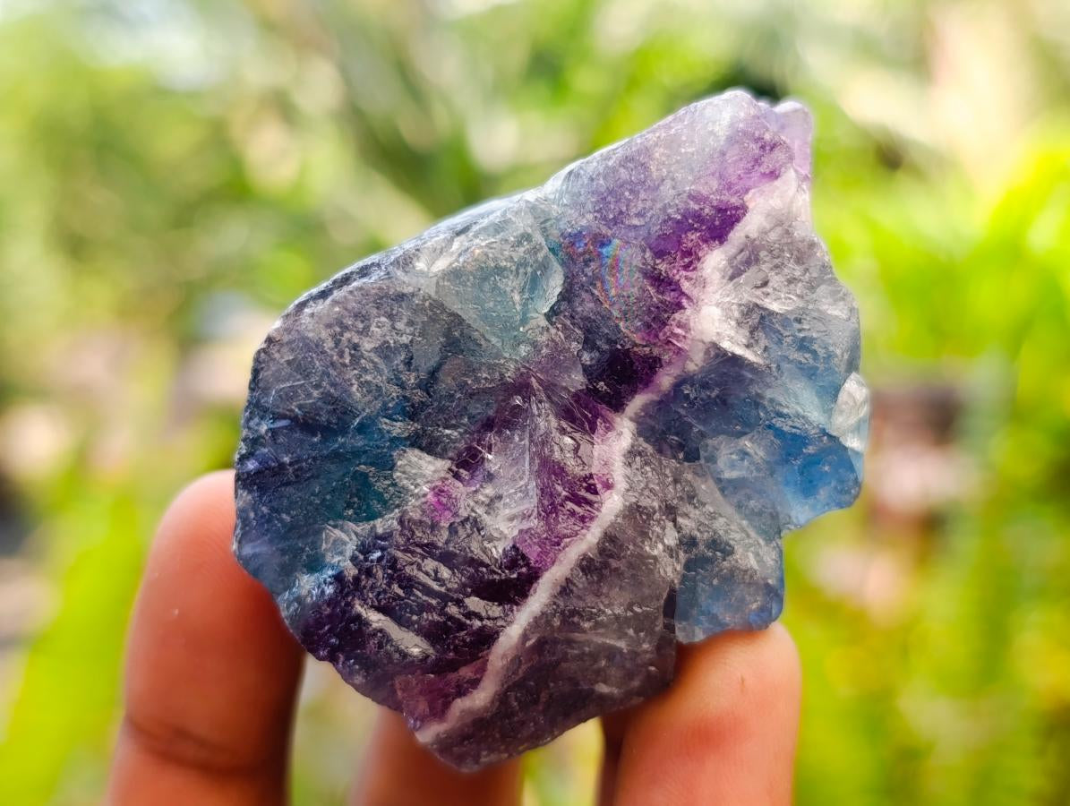 Natural Watermelon Fluorite Cobbed Specimens x 24 From Uis, Namibia