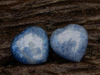 Polished Lazulite Hearts x 35 From Madagascar