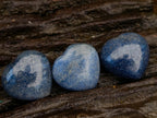 Polished Lazulite Hearts x 35 From Madagascar