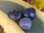 Polished Lazulite Hearts x 35 From Madagascar
